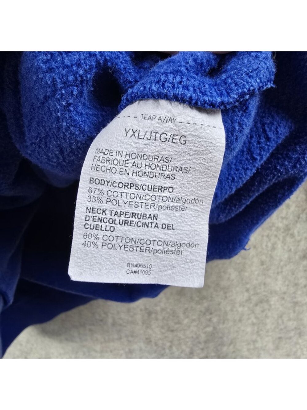 Under Armour Youth YXL Blue ColdGear Hoodie Sweatshirt - Picture 4 of 7